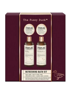 Bergamot, Hemp & Sandalwood - sada s péčí o tělo, vlasy a pleť, 4 kspánská dárková sada produktů se svěží vůní pro tělo, pleť i vlasy Must-Have