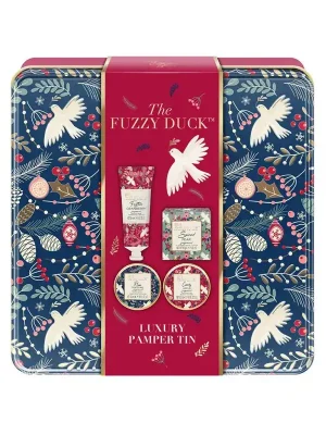 Winter Wonderland - sada s péčí o tělo, 4 ksvánoční dárková sada pečujících tělových produktů v plechové dóze Značkový