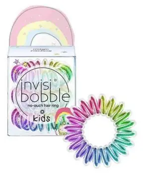 Časově Omezené INVISIBOBBLE Original Kids Magic Rainbow 3ks - Spirálové gumičky do vlasů - duhové