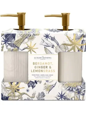 Cenový Hit Bergamot, Ginger & Lemongrass - sada péče o ruce, 2 kspraktická dárková sada s péčí o ruce, 2 × 400 ml