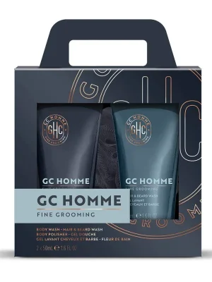 GC Homme - mini sada s péčí o tělo, 3 kssada s tělovou houbičkou, mýdlem a mycím gelem na vlasy a vousy v dárkové krabičce Objednat Nyní