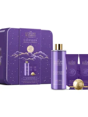 Lavender - sada s péčí o tělo a ruce, 5 ksrelaxační sada s vůní levandule pro tělo i ruce, v plechové dóze Jen Po Omezenou Doba