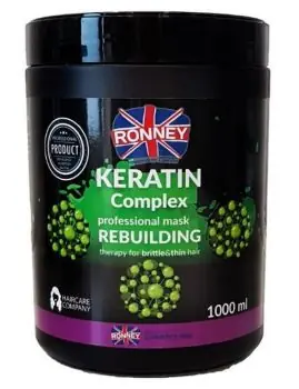 Jen Po Omezenou Doba RONNEY Keratin Complex Mask 1000ml - maska s keratinem pro slabé a křehké vlasy