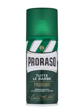 Akční Cena PRORASO Eucalyptus Osvěžující pěna na holení v cestovním balení - eukalyptus 100ml