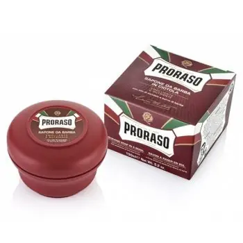 PRORASO Sandalwood Vyživující mýdlo v misce na holení tvrdých vousů - santalové dřevo 150ml Akční Cena
