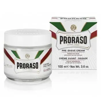 Finální Výprodej PRORASO Green Tea Krém před a po holení pro citlivou pokožku - zelený čaj 100ml