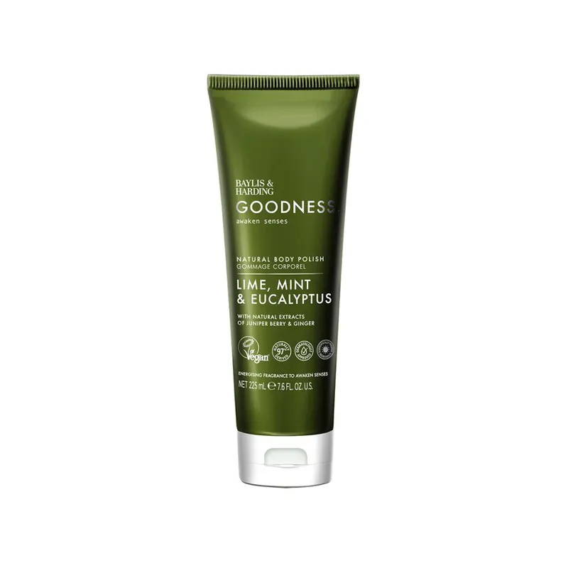 Poslední Šance Goodness Awaken - Limetka, Máta & EukalyptusTělový peeling, 225 ml