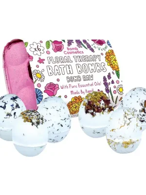 Floral Therapy Bomb Raw EggSada šumivých bomb do koupele, 6 ks Oblíbený