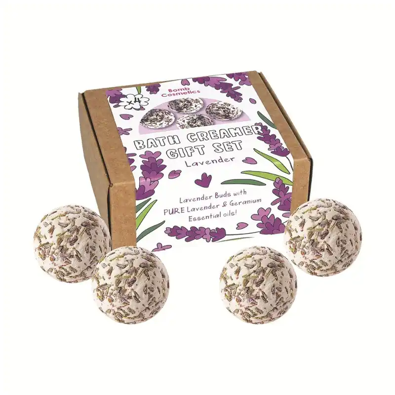 Nejlepší Cena Lavender Creamer Gift SetSada bomb do koupele, 4 ks