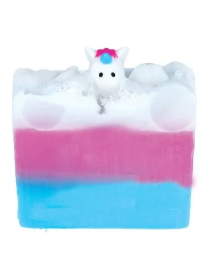 Rainbows & UnicornsTuhé mýdlo s hračkou, 100 g Omezená Nabídka