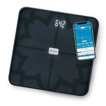 Ověřený MEDISANA BS 450 BL CONNECT - Analytická digitální váha do 180kg s Bluetooth - černá
