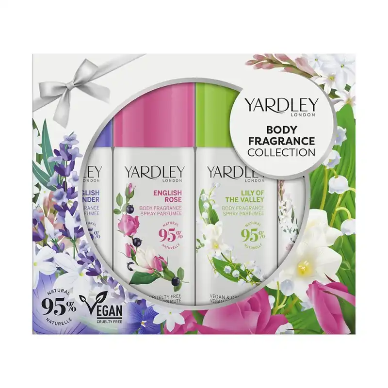 Sada tělových sprejů Modern Classicss vůní levandule, růže, konvalinky a jasmínu, 4 × 50 ml Bezpečná Platba