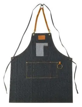 BARBURYS Macho Holičská zástěra Denim Apron - modrá Expresní Doručení