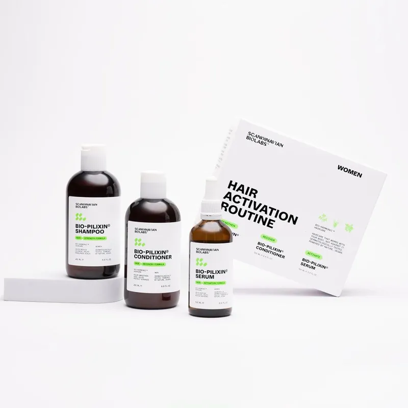 Akce Bio-Pilixin® Hair Activation Routine - WomenRutina pro posílení a růst vlasů pro ženy, 3 × 250 ml