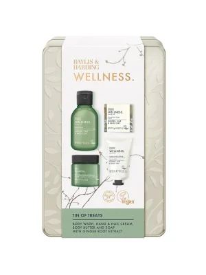 Wellness Ladies - sada s péčí o tělo a ruce, 4 kssada tělových produktů s přírodním složením a svěží vůní v plechové dóze Přímo Od Výrobce