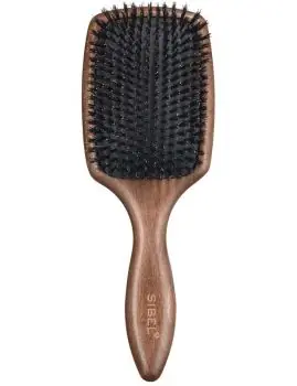 Ihned K Objednání SIBEL Decopad L Plochý dřevněný kartáč na vlasy s kančími štětinami - 250x85mm