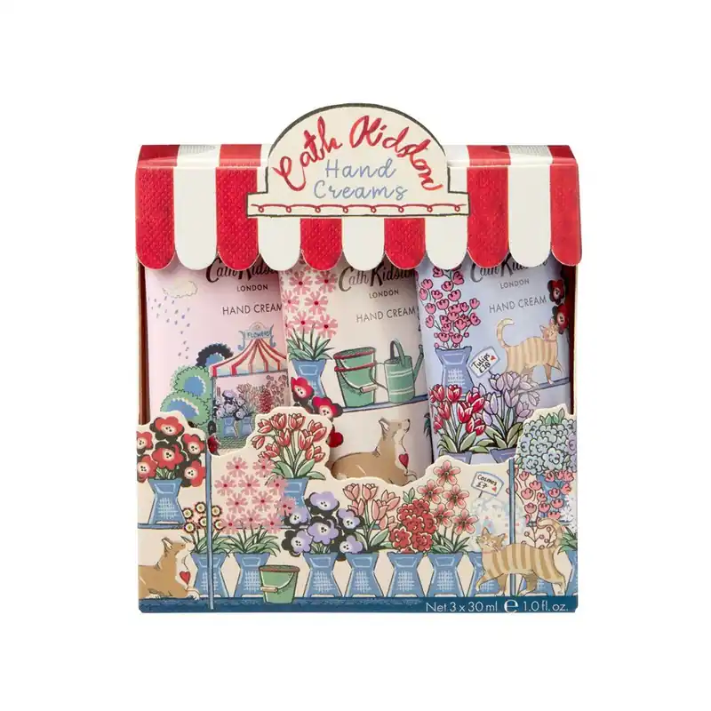 Výhodná Nabídka The Flower MarketSada krémů na ruce, 3 × 30 ml