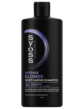 SYOSS Professional Intense Blonde Shampoo 440ml - pro melírované, bílé a šedivé vlasy Akce