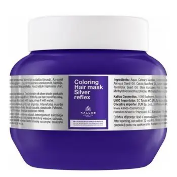 KALLOS Cosmetics Silver Reflex Mask 275ml - stříbrná maska pro blond vlasy Objednat Nyní