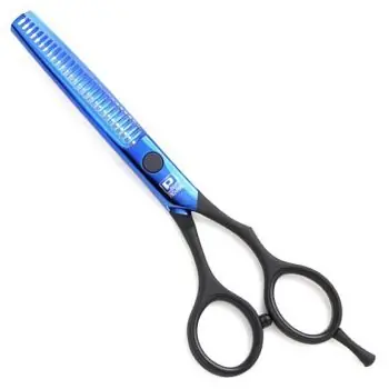 PRO FEEL JAPAN H01-530 Blue Matt Black Efilační profi kadeřnické nůžky 5,5' - modročerné Cenově Výhodný