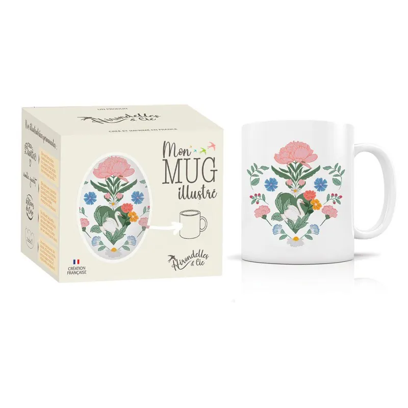Aktuální Štěstí je všude (labuť)Designový hrnek, 350 ml