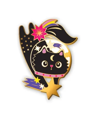 Kočka v kosmuDesignový odznáček Nejlepší Volba