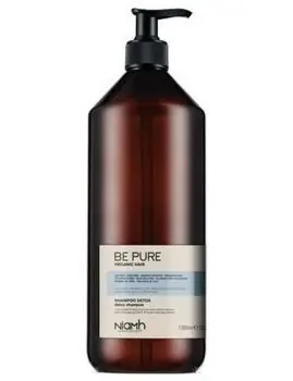 Expresní Doručení NIAMH Be Pure Detox Shampoo 1000ml - detoxikační šampon na mastné a zplihlé vlasy
