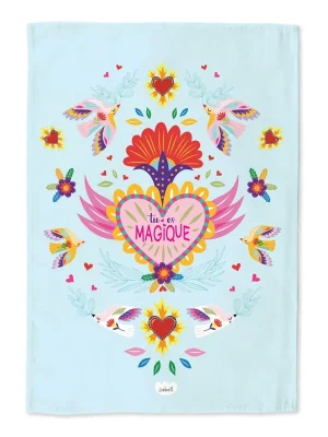Jsi kouzelnáDesignová utěrka z organické bavlny, 50 × 70 cm Cenově Výhodný