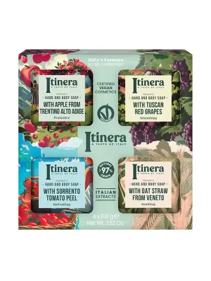 Speciální Cena Italy's Essence Soap CollectionSada tuhých mýdel na tělo i ruce, 4 × 100 g