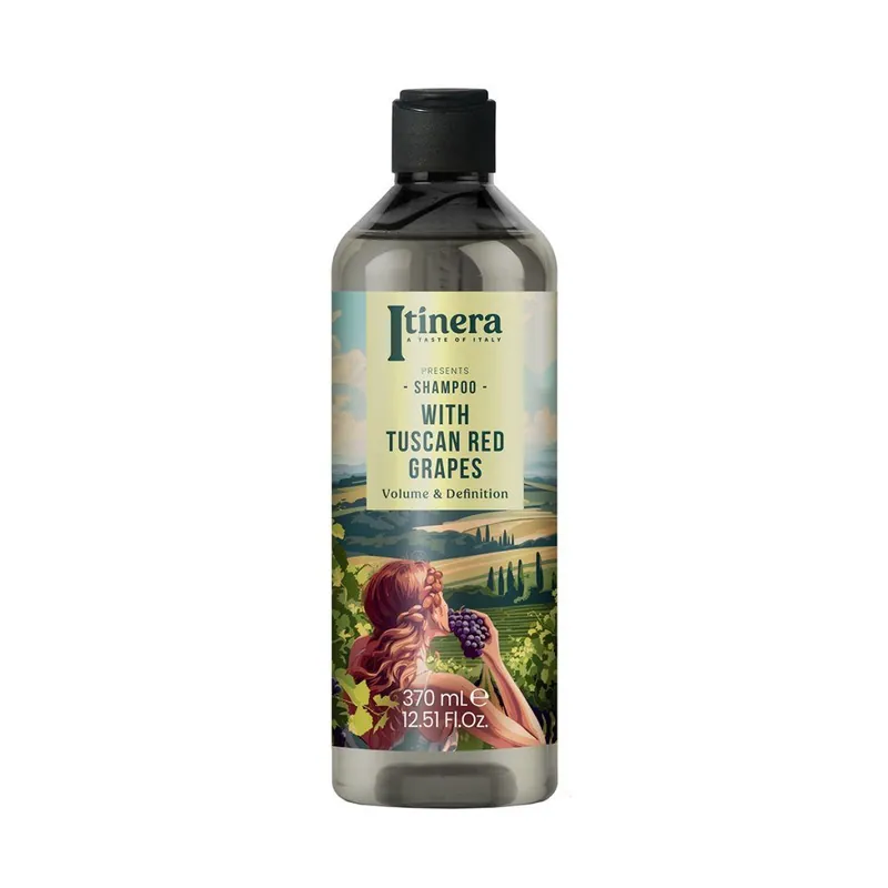 Červené hrozny z ToskánskaŠampon pro objem a definici vln, 370 ml Akční Nabídka