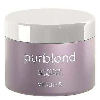 Doprava Zdarma VITALITYS Purblond Glowing Mask 200ml - keratinová maska pro studenou blond vlasů
