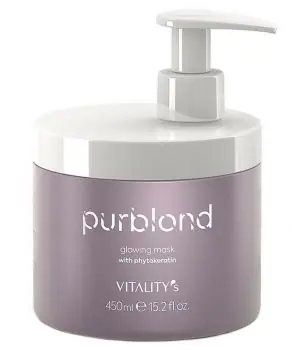 Poslední Šance VITALITYS Purblond Glowing Mask 450ml - keratinová maska pro studenou blond vlasů