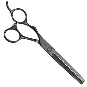 OLIVIA GARDEN SilkCut PRO Thinner Matt Black LEFT - efilační nůžky pro leváky - 6,35' Bezpečná Platba
