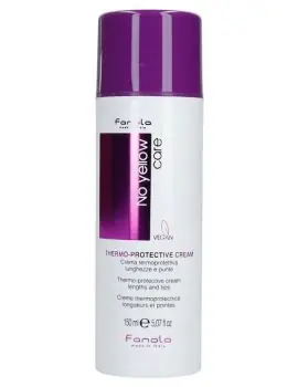 FANOLA No Yellow Thermo-Protective Cream 150ml - termoochranný krém pro blond vlasy Finální Výprodej