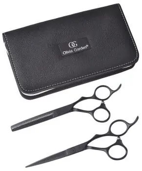 OLIVIA GARDEN SilkCut PRO SHEAR KIT Matt Black 5,75' + 6'35T- sada nůžek pro praváky Levný
