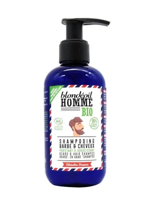 Shampooing Barbe & CheveuxBIO Pánský šampon 3v1 na vlasy, vousy a tělo, 200 ml Jen Po Omezenou Doba