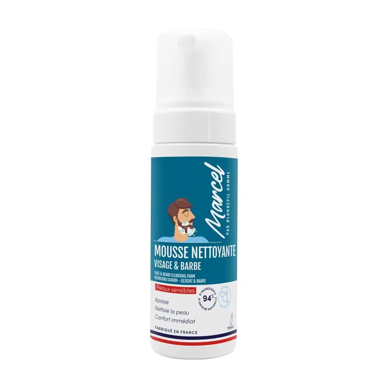 Časově Omezené Mousse Nettoyante Visage & BarbeČisticí pěna na obličej a vousy, 150 ml