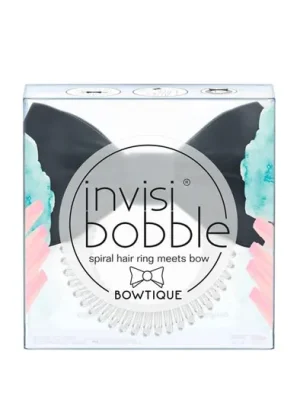 Cenový Hit Invisibobble Bowtique Spiral Hair Ring Meets Bow (True Black) 1 ks