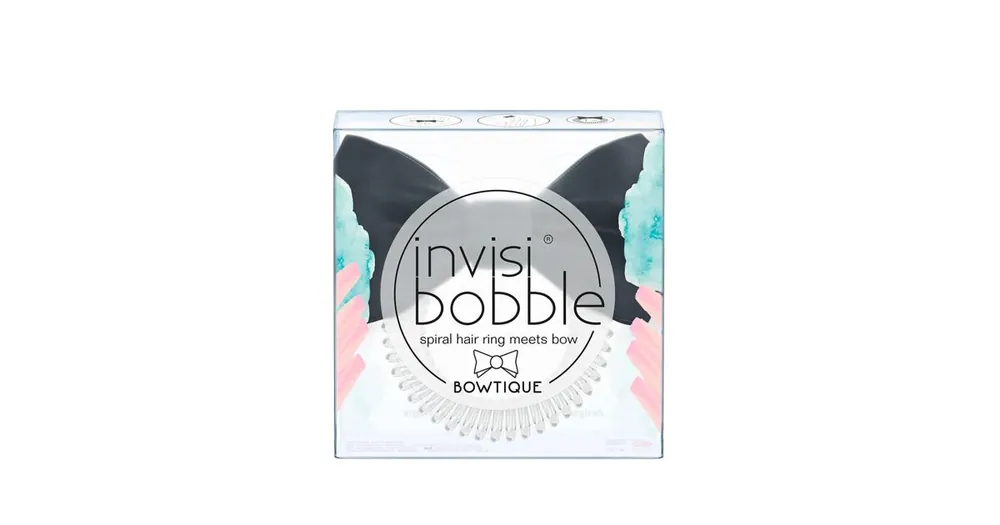 Cenový Hit Invisibobble Bowtique Spiral Hair Ring Meets Bow (True Black) 1 ks