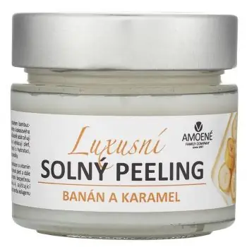 AMOENÉ Luxusní solný peeling - banán a karamel 250g Ihned K Objednání