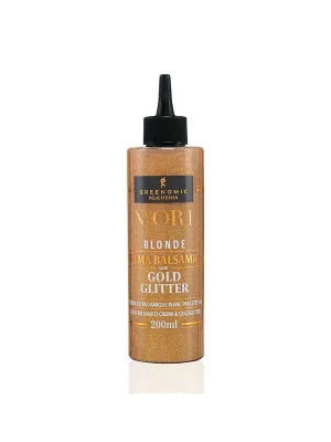 Deco Balsamico Crema & GoldglitterBalzamikový krém se zlatými třpytkami - blonde, 200 ml Sleva