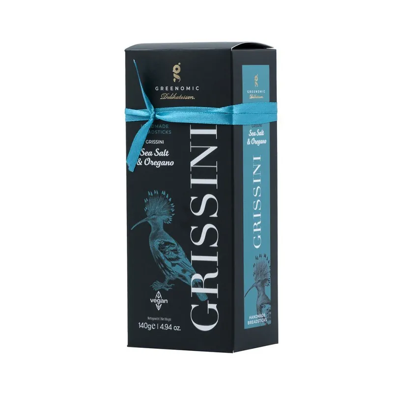 Grissini Sea Salt & OreganoGrissini s mořskou solí a oreganem, 140g Dokud Zásoby Vydrží