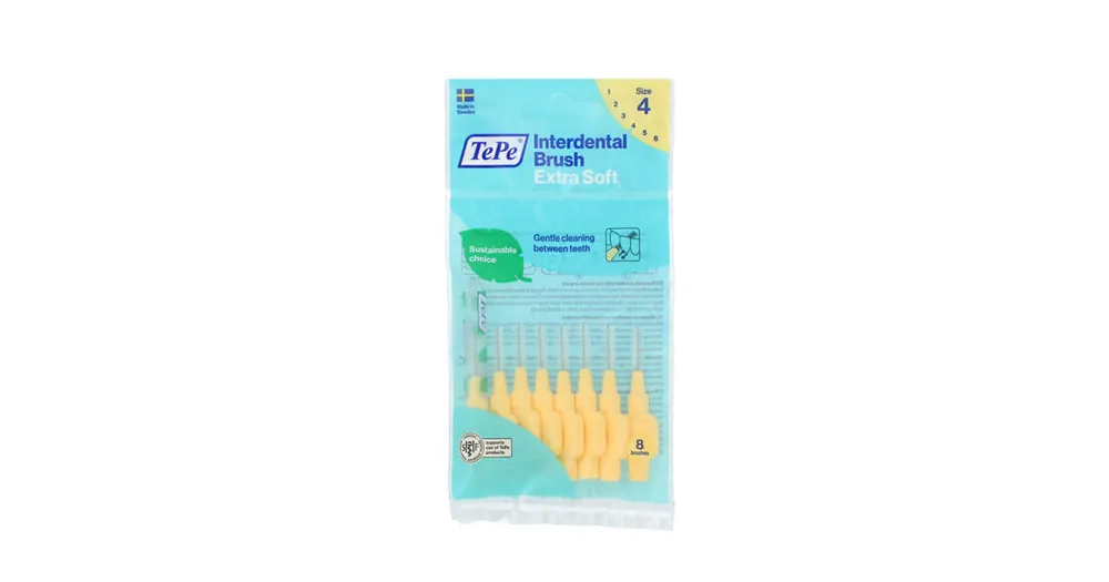 TePe Extra Soft mezizubní kartáčky 4 žluté (0,7 mm) 8 ks Rychlé Dodání