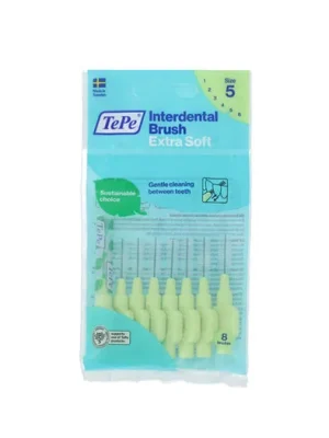 TePe Extra Soft mezizubní kartáčky 5 zelené (0,8 mm) 8 ks Dokud Zásoby Vydrží