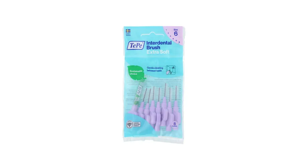 Omezená Nabídka TePe Extra Soft mezizubní kartáčky 6 fialové (1,1 mm) 8 ks