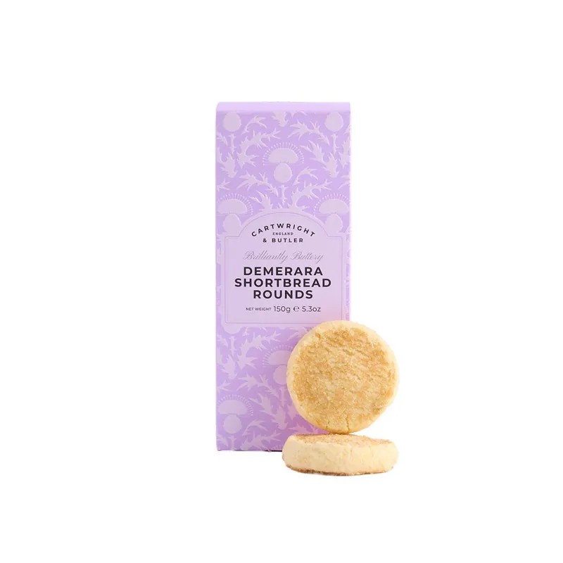 Demerara Shortbread RoundsSušenky s cukrem Demerara, 150 g Časově Omezené