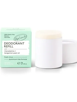 Finální Výprodej Deodorant Refill - Macadamia + Bergamot Peel OilTuhý deodorant - náplň, 41 g