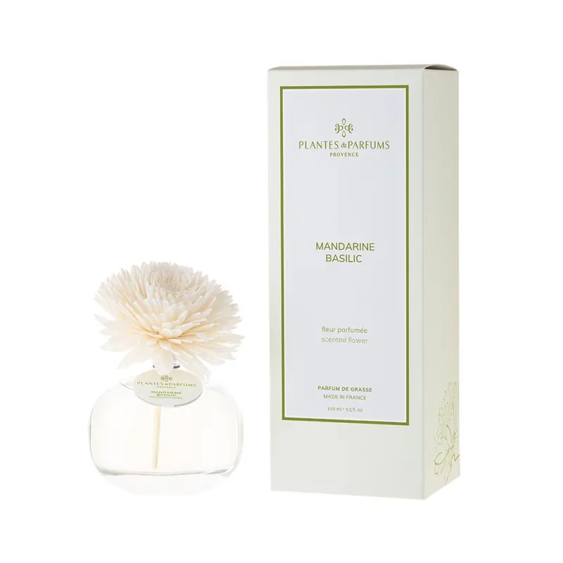 Originální Mandarine BasilicVonný difuzér s květinou, 100 ml
