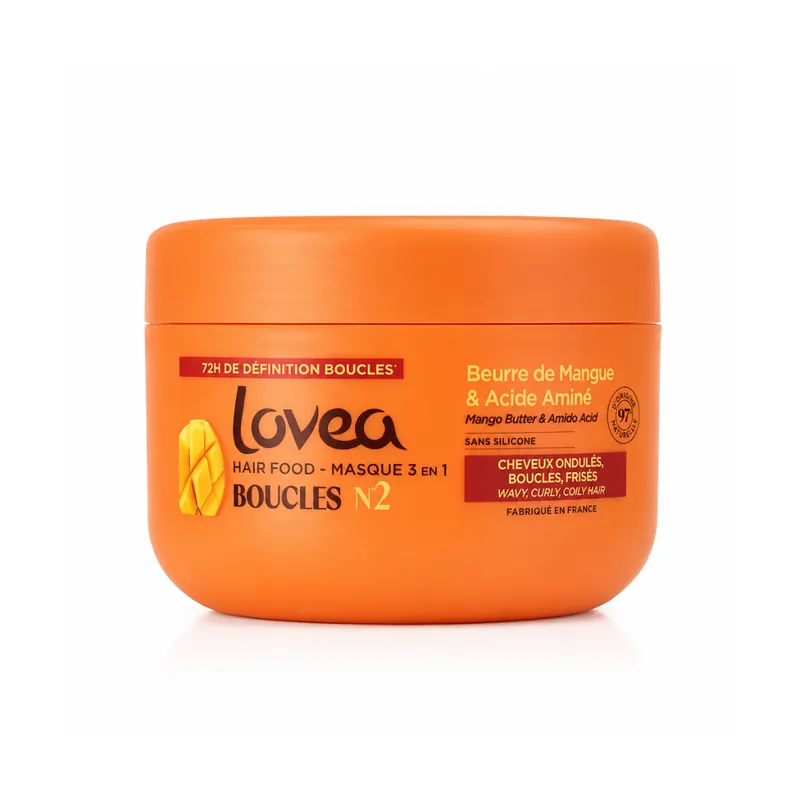 Hair Food - Masque 3 en 1 Boucles N°2Vyživující péče 3v1 pro vlnité a kudrnaté vlasy, 390 ml Finální Výprodej