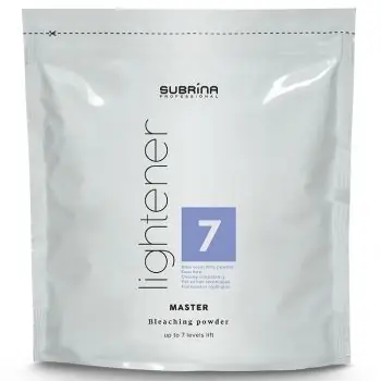 Super Cena SUBRÍNA Professional Lightener Master 7+ platinový melír na vlasy - sáček 500g
